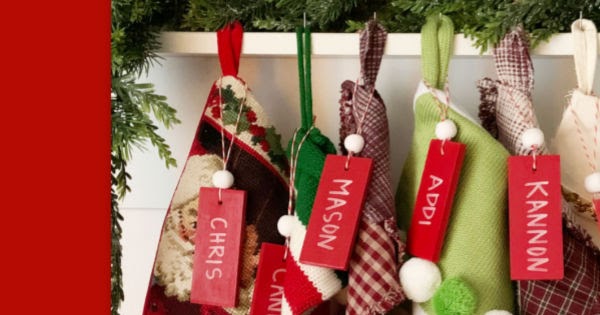 DIY Stocking Name Tags – Mary Martha Mama