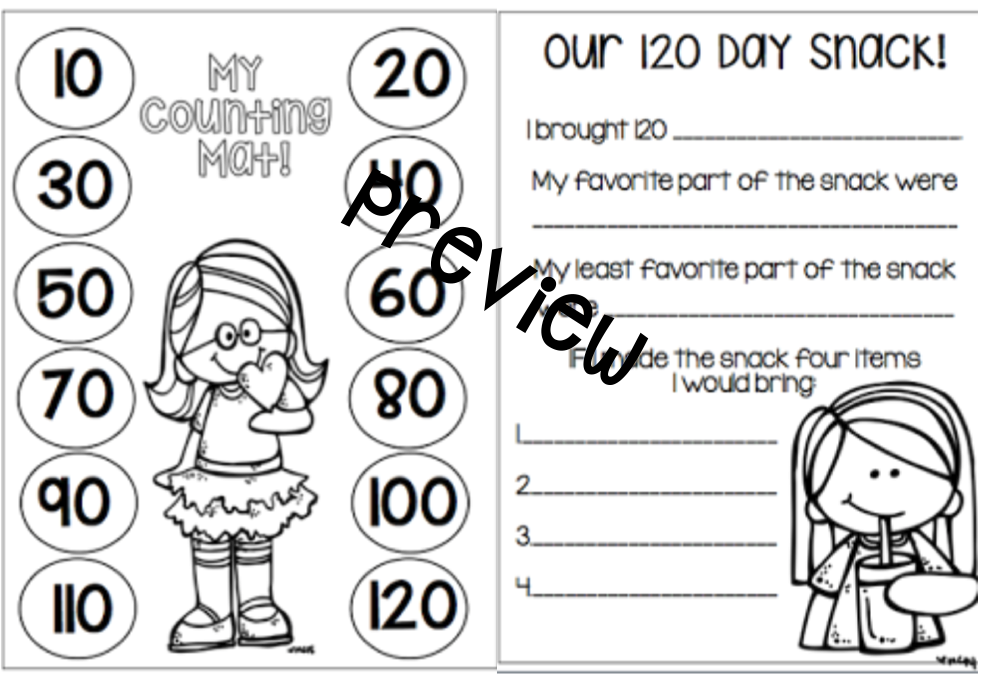 1st Grade Hip Hip Hooray! Celebrating 120 Days of School