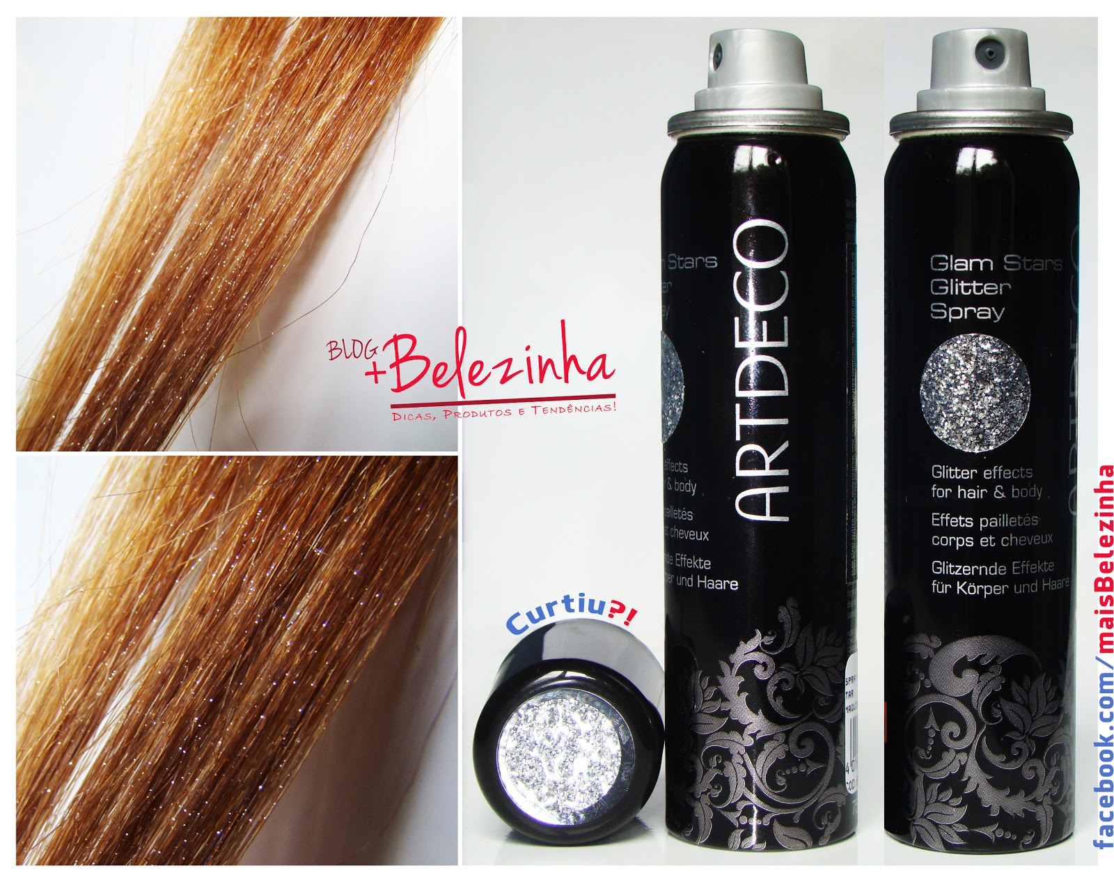Mais Belezinha Resenha Glam Stars Glitter Spray Artdeco