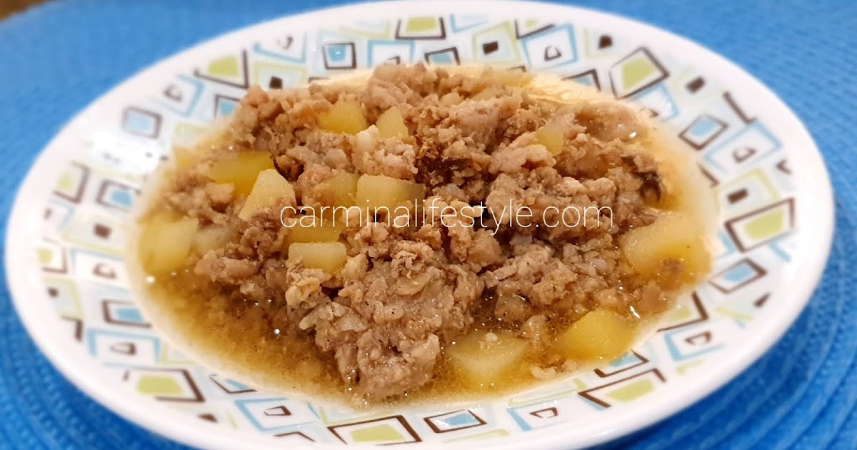 Pork Giniling with Potato Recipe