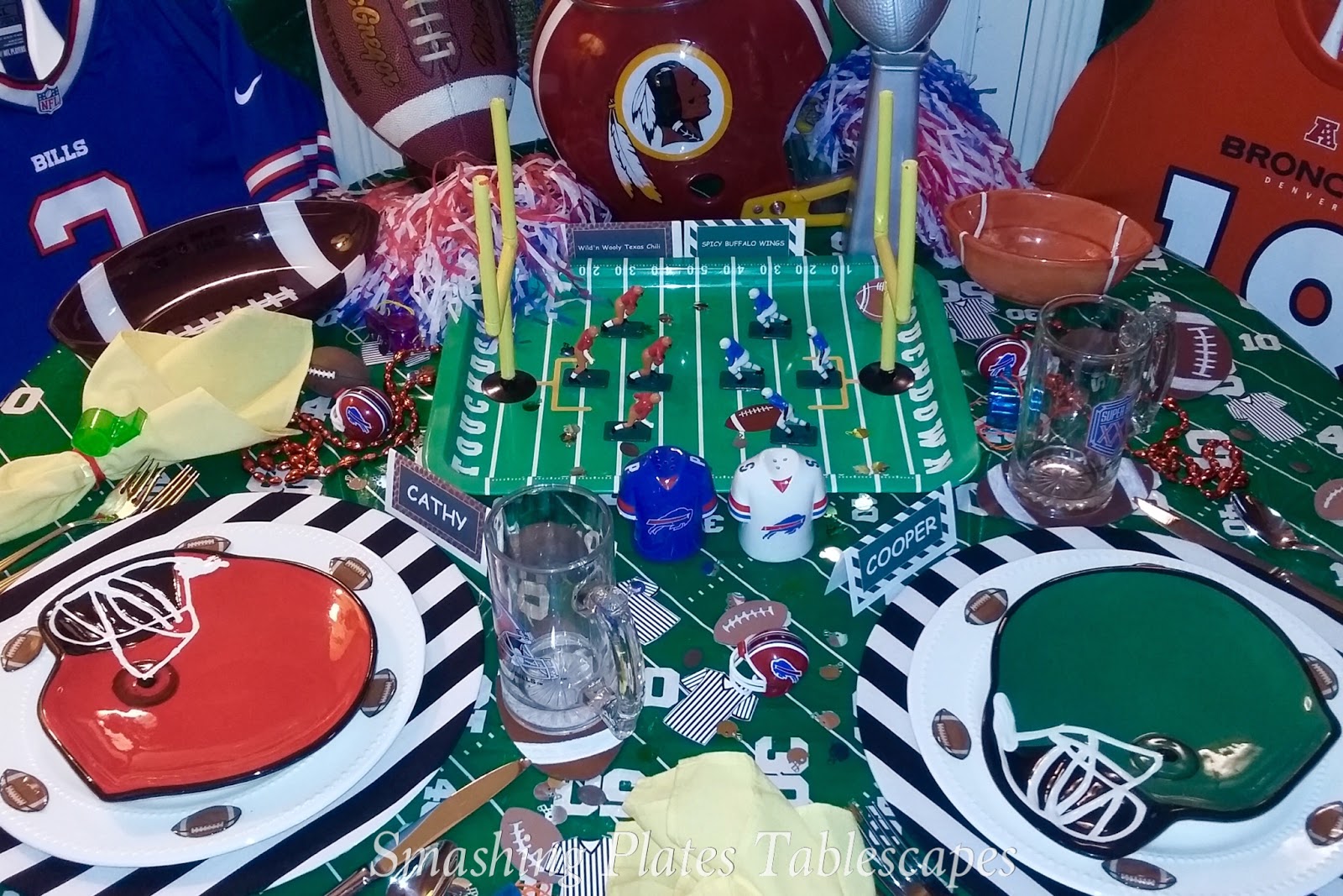 Smashing Plates Tablescapes Super Bowl LI Party