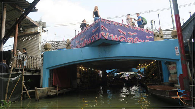 Como é o Mercado Flutuante, em Bangkok