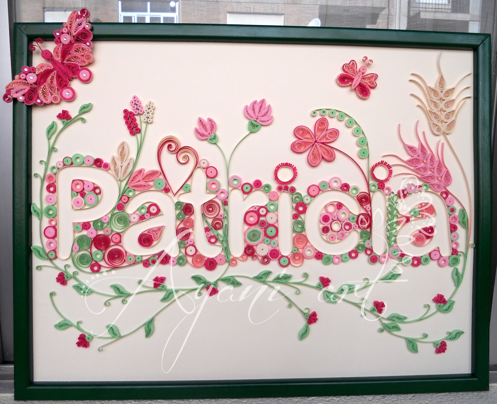 Ayani art Quilled name 32/45 cm