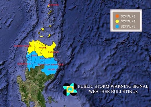Typhoon Mario PUBLIC STORM WARNING SIGNALS
