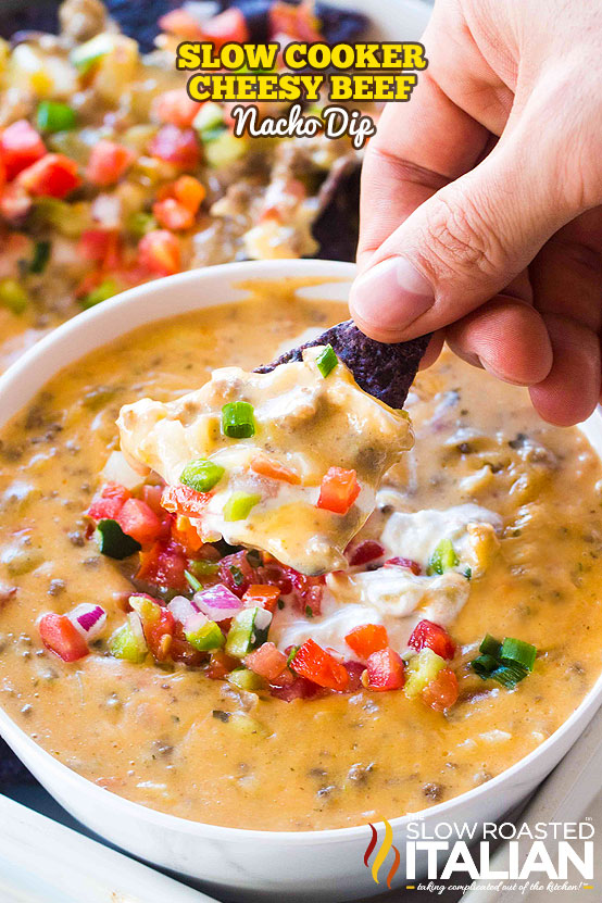 Slow Cooker Nacho Dip (With VIDEO)