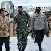 Panglima TNI Transit di Lanud Sultan Hasanuddin