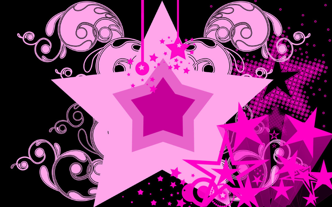 The Nices Wallpapers Pink Stars Wallpaper