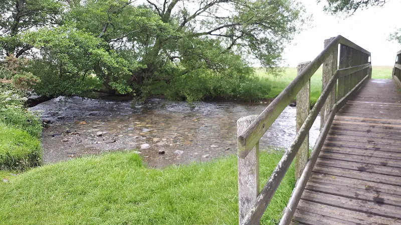 footbridge across the Afon Aber river