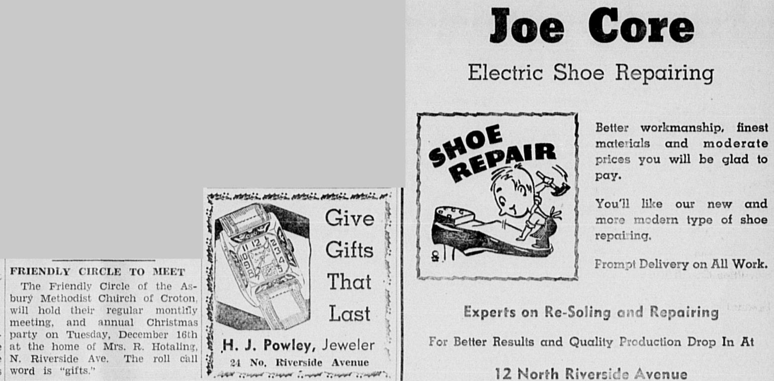 EverythingCroton A LOOK BACK AT CROTON IN DECEMBER OF 1941