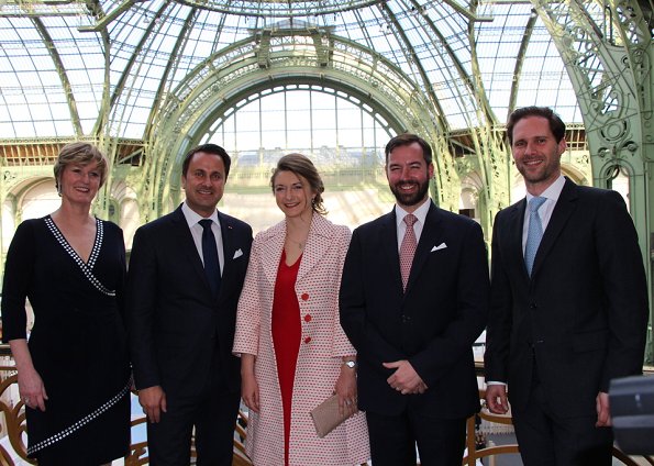 Prince Guillaume and Stephanie Attend an Art Event in Paris