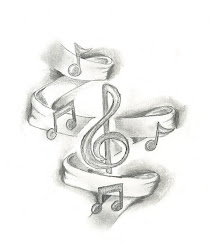notes tattoos designs creative musical tattoo note drawings drawing cool sketch heart rose guitar pretty idea staff background musicians stuff