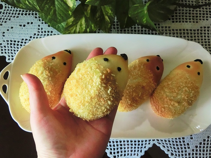 Bon Bon Art Cooking レシピ はりねずみの焼きカレーパン 揚げないヘルシーカレーパン