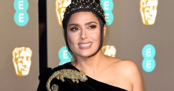 Salma Hayek goes elegant in Gucci at the 2019 BAFTAs