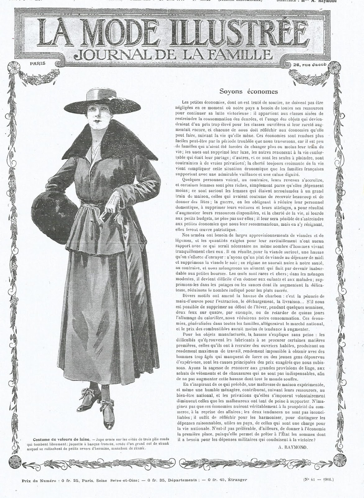 Des modes & La Mode Illustrée 8 octobre 1916