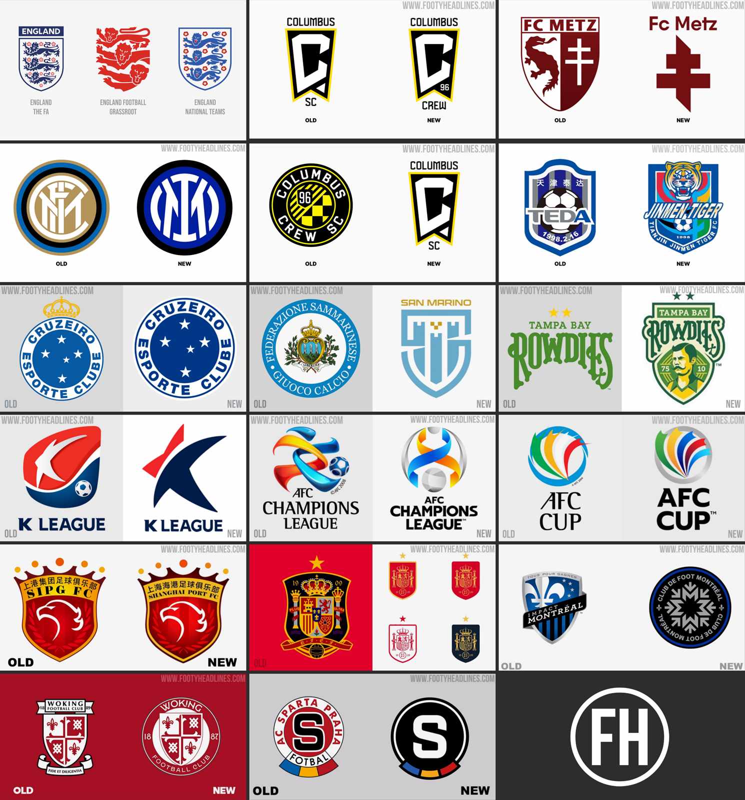 New 2021 Football Logos (Clubs, National Teams, and Competitions) r/soccer