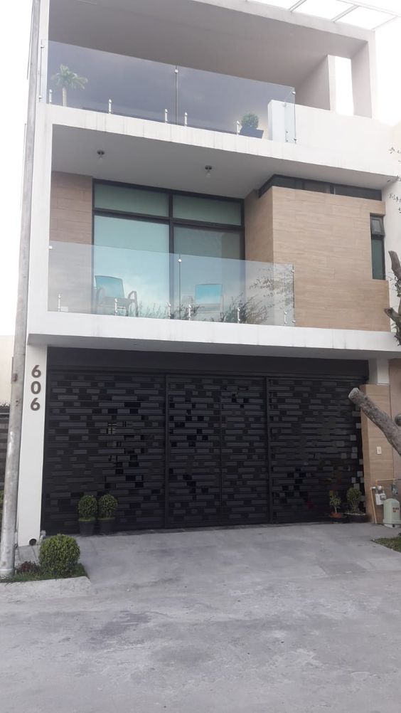 Diseño moderno de puertas portones de garaje