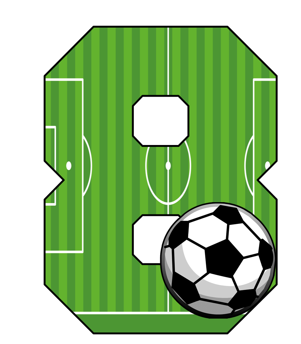 Kits imprimibles gratis Números Fútbol para imprimir