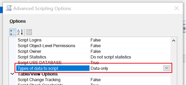 [SQL Server] How to export table data as insert statements - Surf & Perf