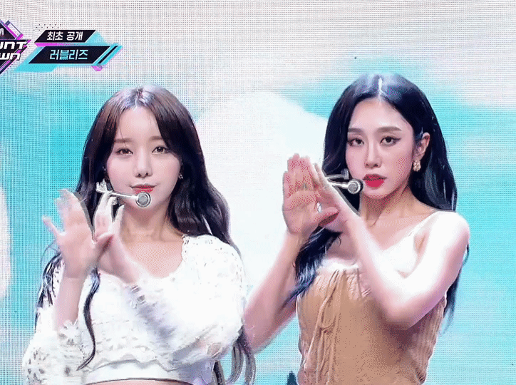 러블리즈 엠카 이야기꽃 눈큰애 서지수(ft.케이)