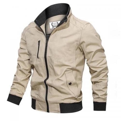 ÁO KHOÁC NAM ÁO KHOÁT NAM KAKI NAM PHONG CACH 1 DÂY KÉO