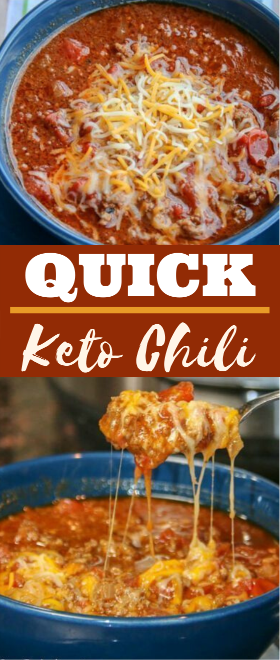 Quick Keto Chili #healthy #lowcarb #dinner #keto #soup