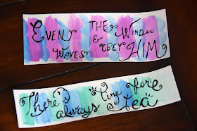 watercolor bookmarks mother's day gift idea there's always time for tea
