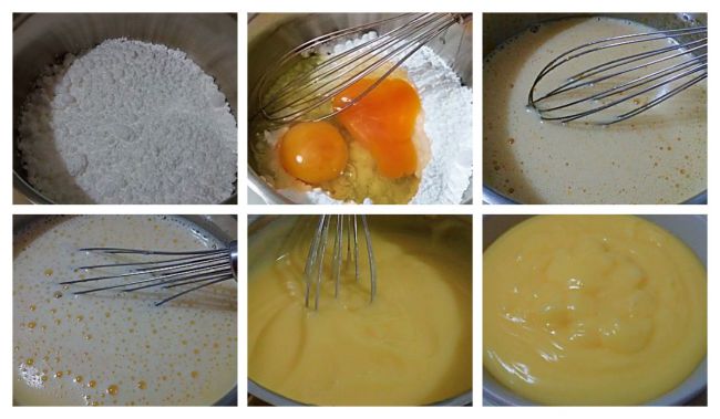 Preparación de la crema pastelera fina y suave