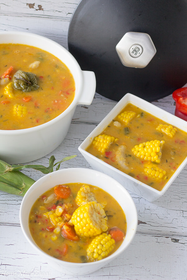 Traditional Trinidad Corn Soup