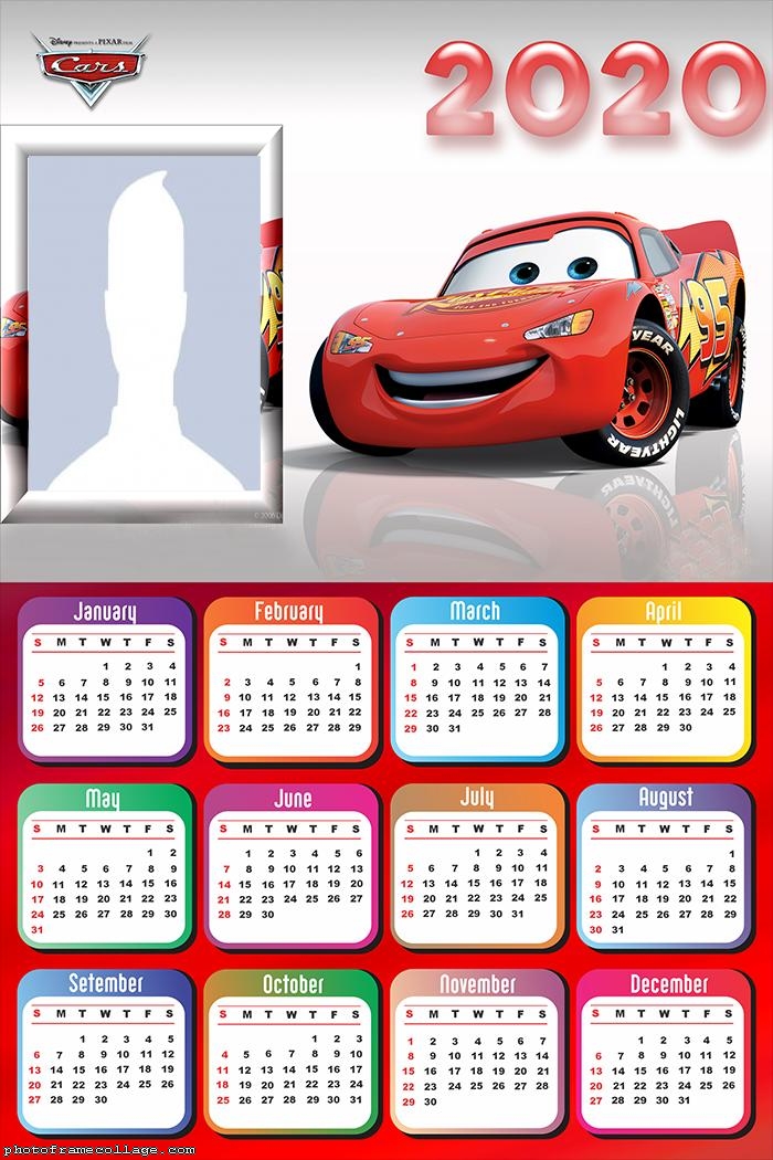 Cars Free Printable 2020 Calendar Oh My Fiesta! in english