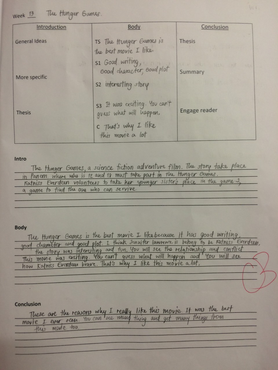 How to write about memory picture