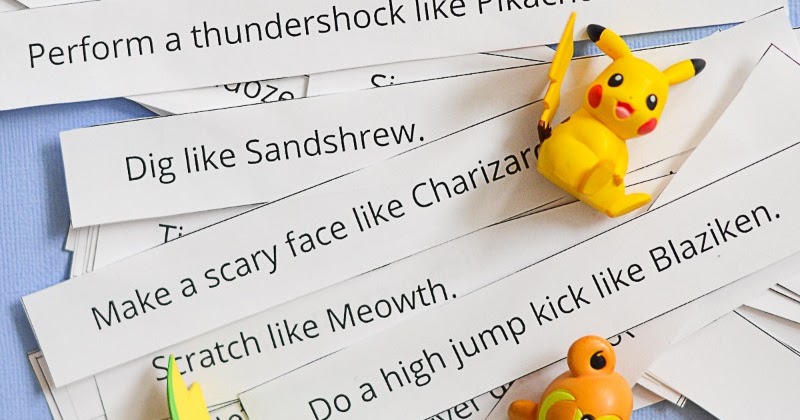 Free Printable Pokemon Action Cards And Next Comes L