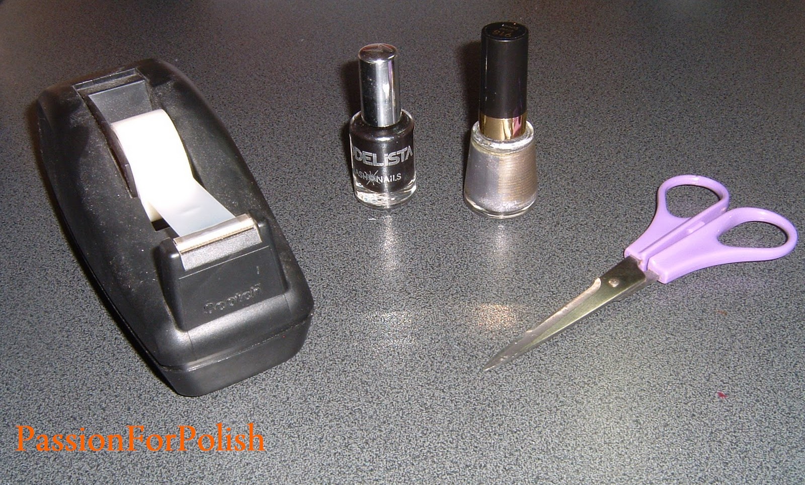 PassionForPolish How To Scotch Tape Nails