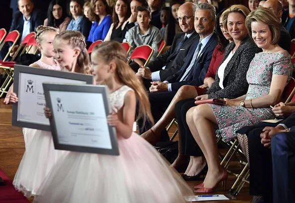 Queen Mathilde attended 2018 Queen Mathilde Award ceremony. Queen Mathilde Foundation selected projects that are in connection with music