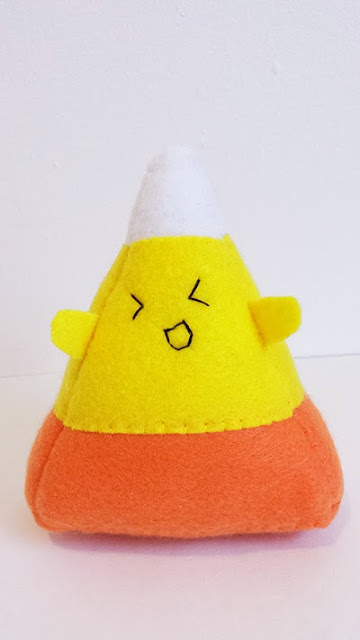 How to Make a Halloween Candy Corn plushie tutorial