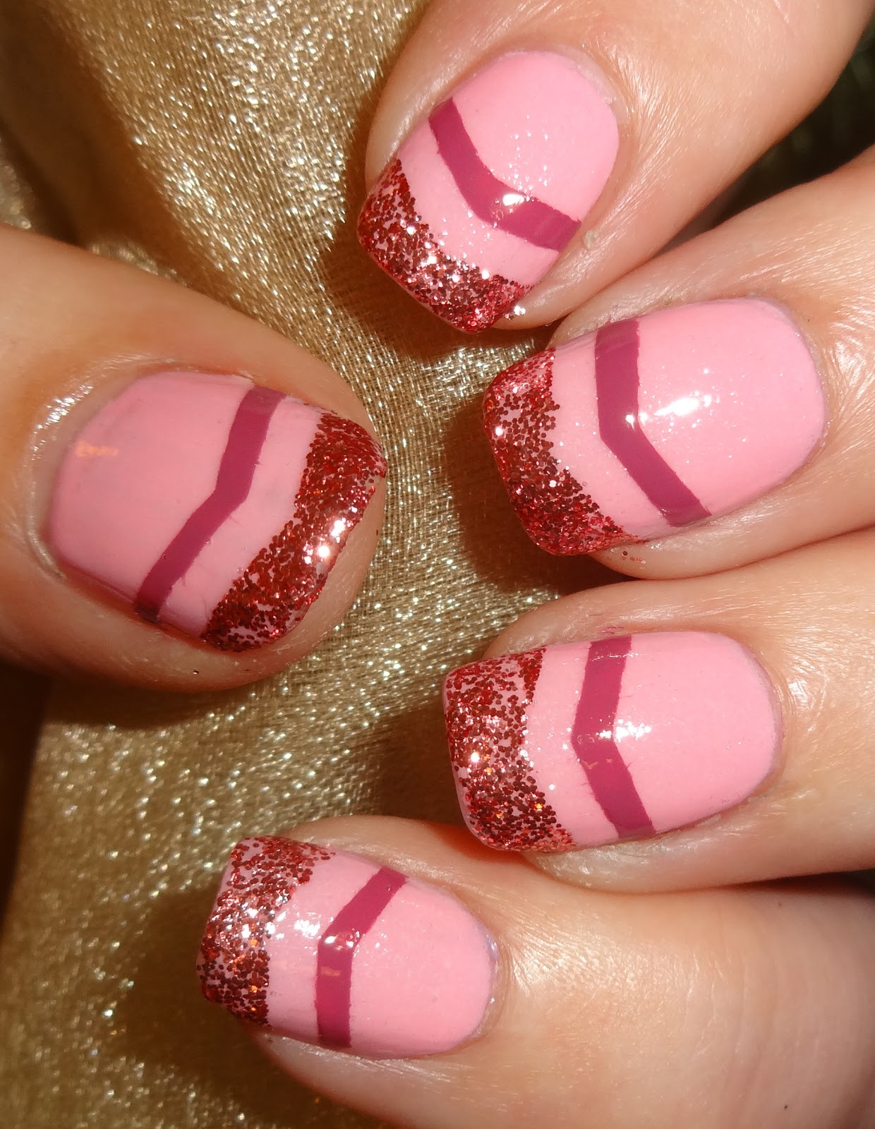 Wendy's Delights Relaxed Chevron Vinyl Nail Stencils from Sparkly Nails