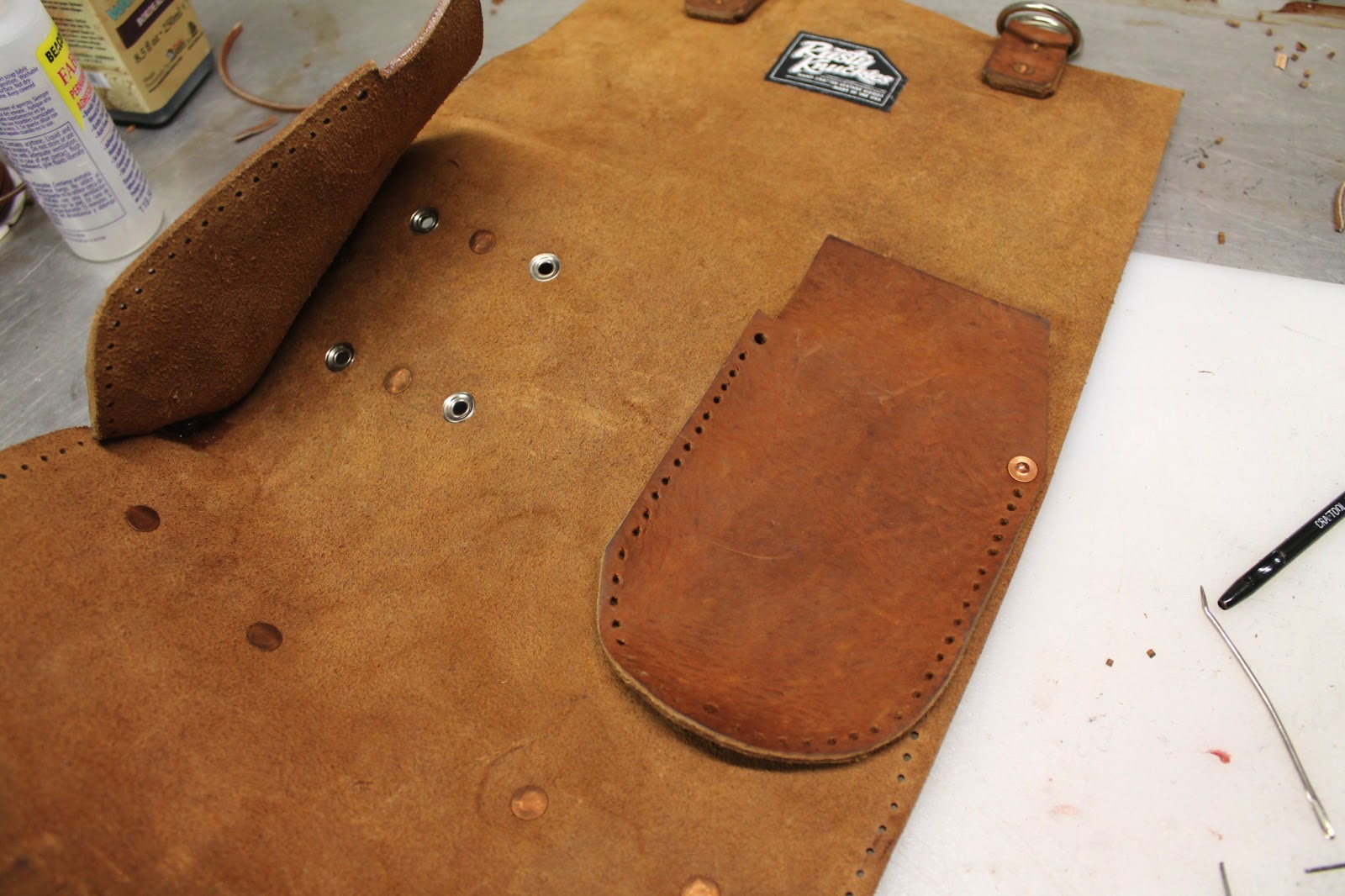 Rusty Knuckles Custom Motorcycle Leather Tool Pouches Rusty Knuckles Motors and Music for