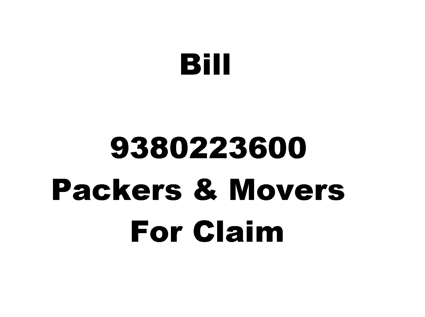 movers and packers bill