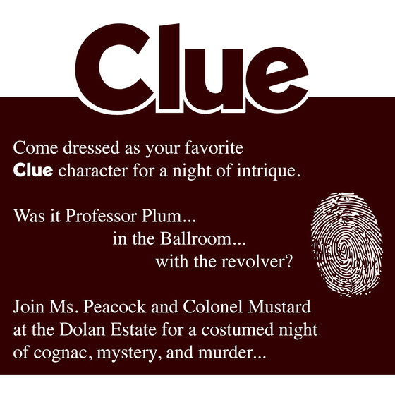 Nested Development How to throw a Clue themed party