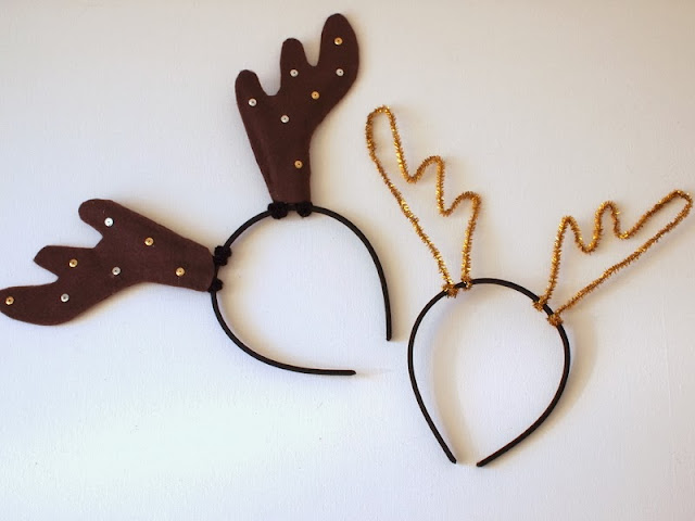DIY Reindeer Antler Headbands