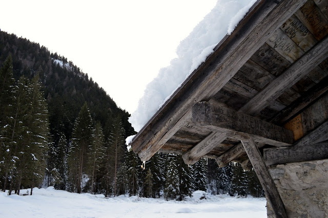 cascate di vallesinella inverno neve ciaspole