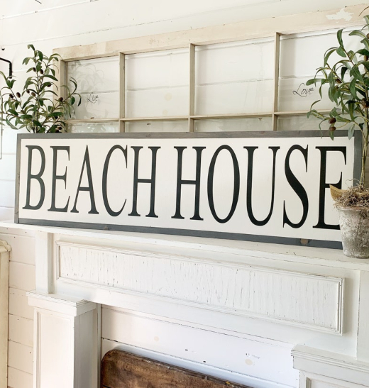 Beach House Wall Signs, Wooden Beach House Signs Personalized