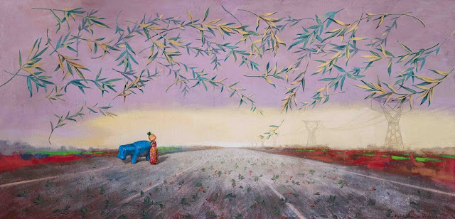 "The Road 021", Adel Mostafa - 2018 | obras de arte, pinturas, cuadros, art pictures "The Road 021", Adel Mostafa - 2018 | obras de arte, pinturas, cuadros, cool art pictures, imagenes bellas, bonitas, lindas, hermosas.