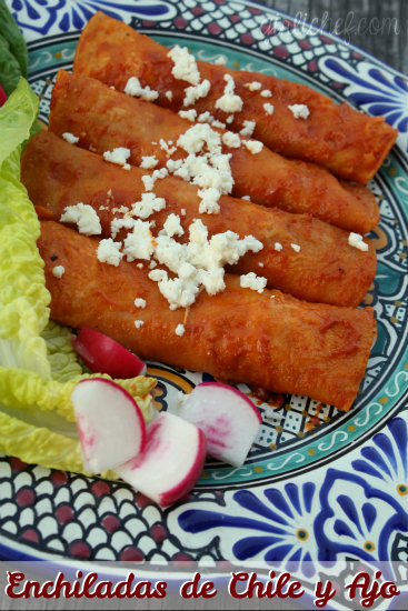 Enchiladas de Chile y Ajo