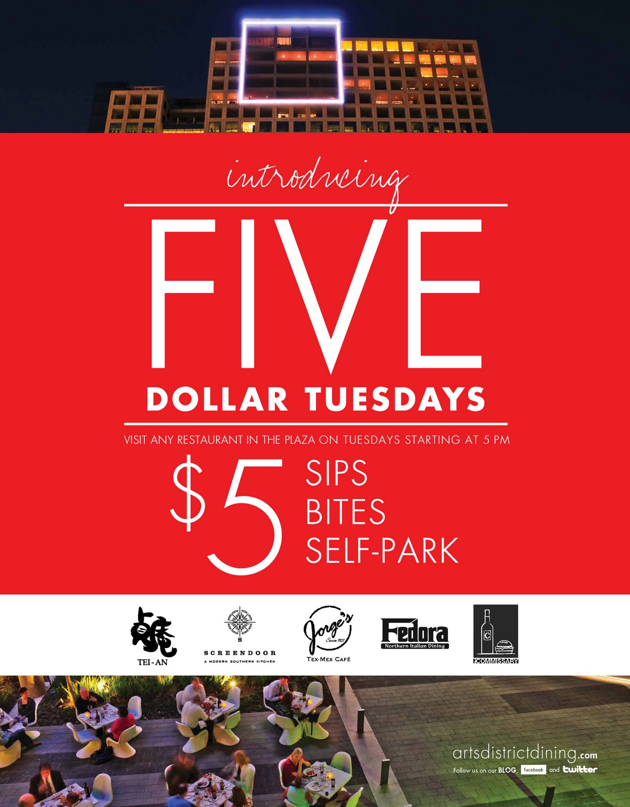 One Arts Plaza 5 Tuesdays Start Today