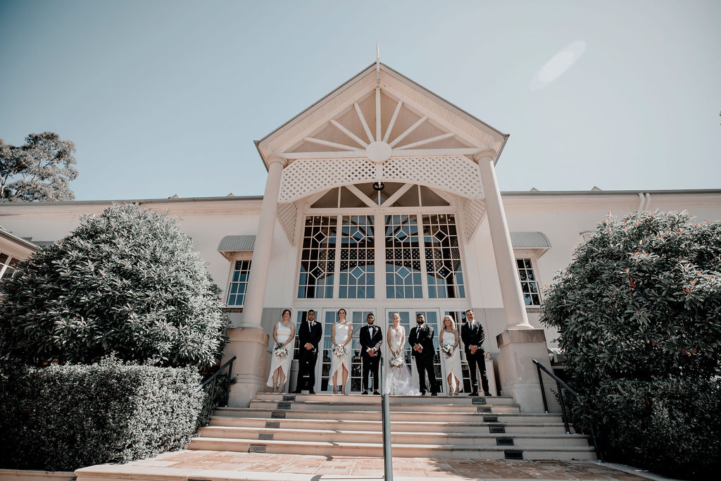 brooke and liam's white and gold wedding | to the aisle gold coast Dahlia and Grace Photography and Film weddings gold coast australia bridal gowns florals venue