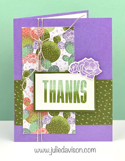 11 Stampin' Up! Flowering Cactus Product Medley Projects + Video ~ www.juliedavison.com #stampinup