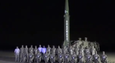 PAK Launched Ghaznave Ballistic Missile