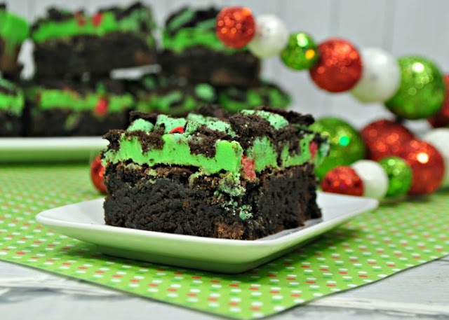 Grinch Brownies #desserts #brownies