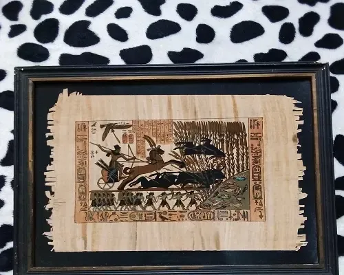 لوحات فرعونية كيف صنع الفراعنة الورق
