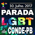 Conde realiza na praia de Jacumã, neste domingo, a 1ª Parada do Orgulho LGBT